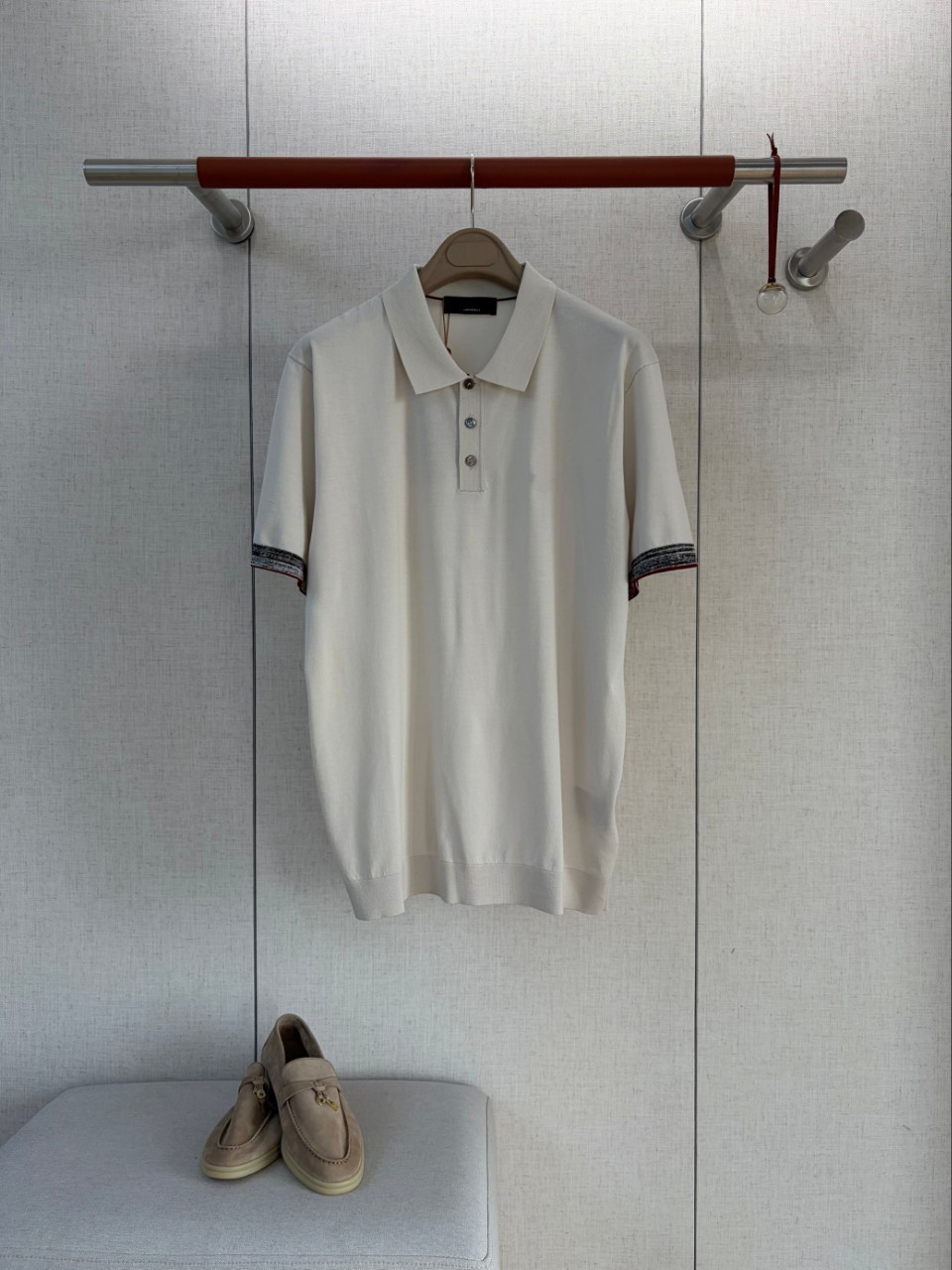 Polo Shirt Pique - 남성 올드머니 스타일 하이 카운트 피케
