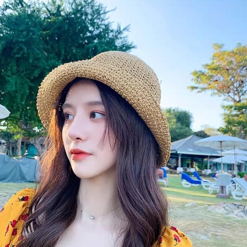 Packable Hat Nylon - 39BB 해변 여행용 버킷 모자 와이드