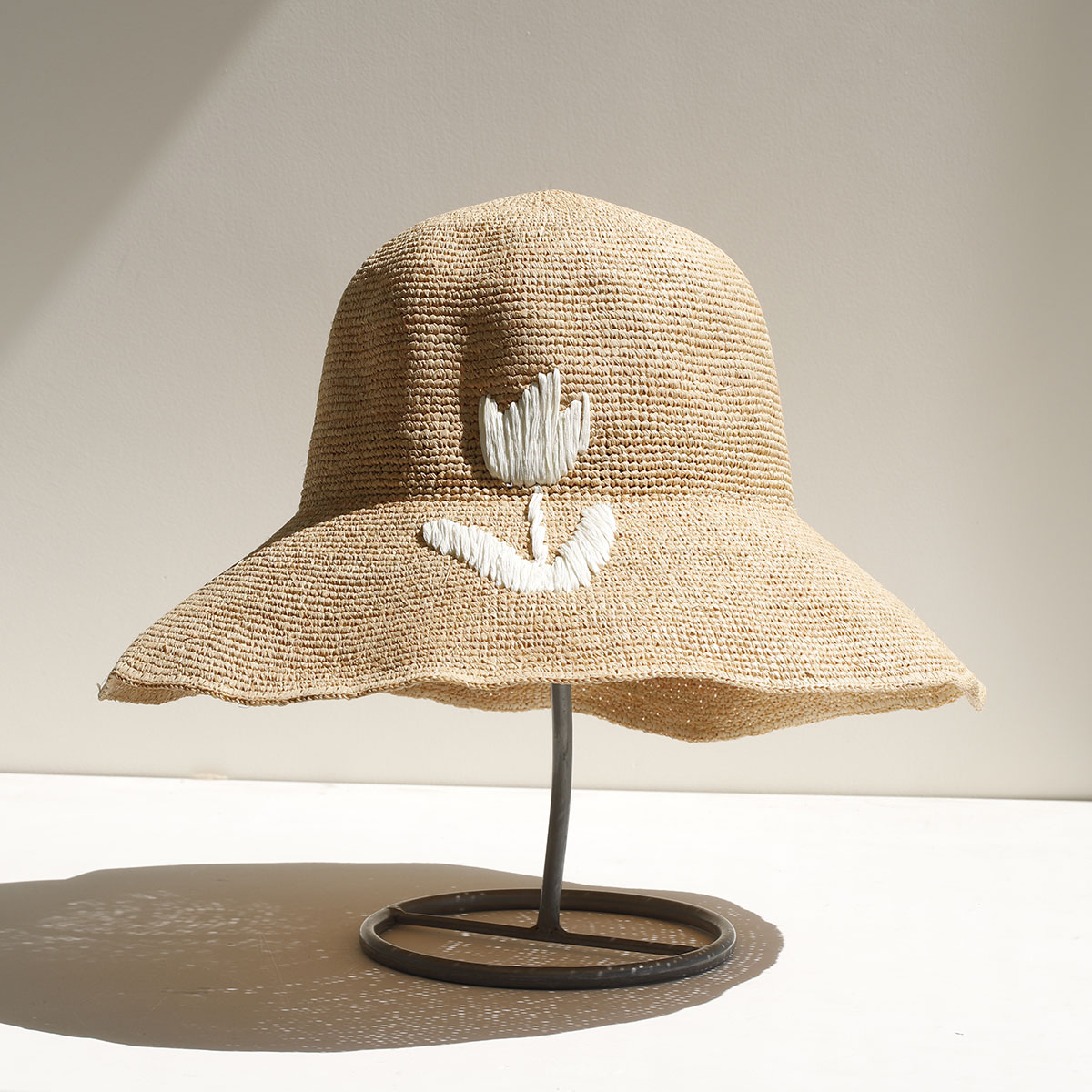 Bucket Hat Straw - 2026년 천연 라피아 수공예 여성용 여름