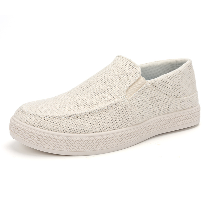 Espadrille Slip On - 남성 린넨 슬립온 로퍼 통기성 있는