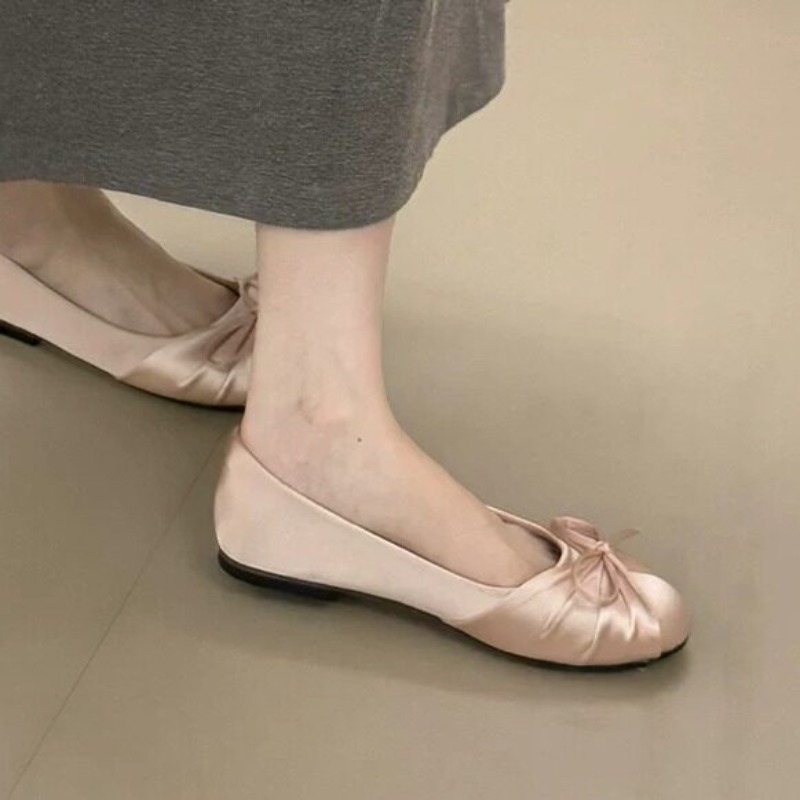 2026년 신상 리본 장식 새틴 얕은 굽 싱글 슈즈 여 - Espadrille Slip On 리뷰 및 가격
