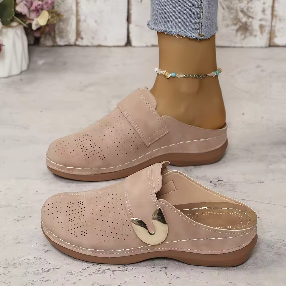 여성용 컴포트 뮬 슬립온 슈즈, 속이 빈 논슬립 플랫  - Espadrille Slip On 리뷰 및 가격