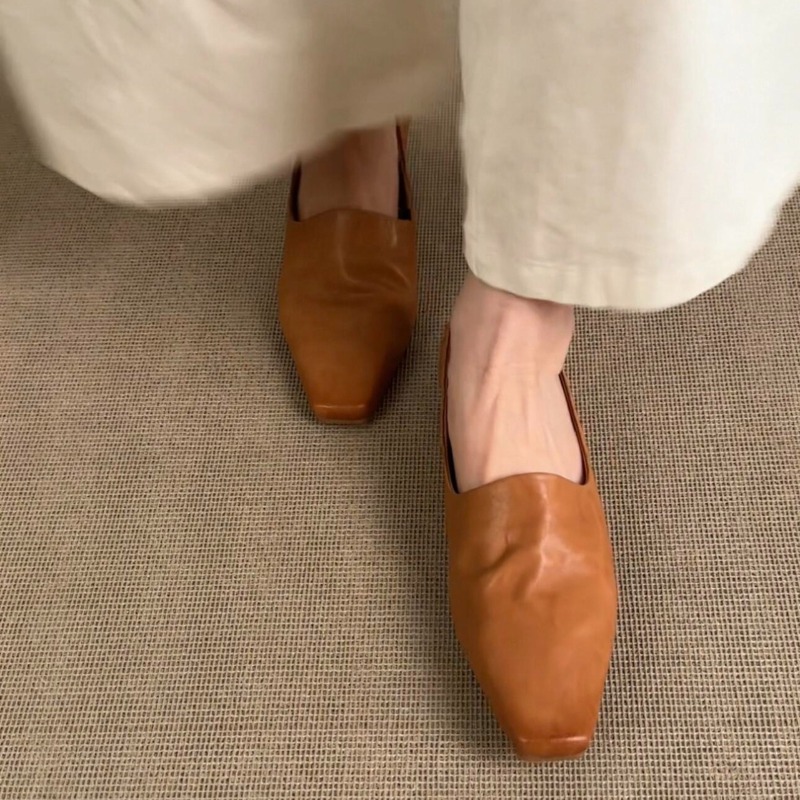 레트로 플랫 로퍼 여성용 슬립온 브리티시 스타일 스퀘어 - Espadrille Slip On 리뷰 및 가격